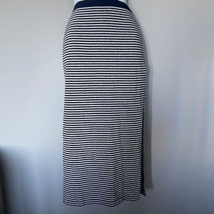 Gap Cotton blue, and white striped skirt